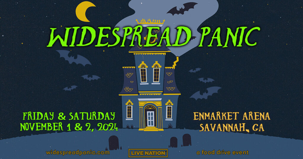 Widespread Panic live in Savannah, GA at Enmarket Arena November 1 and 2, 2024