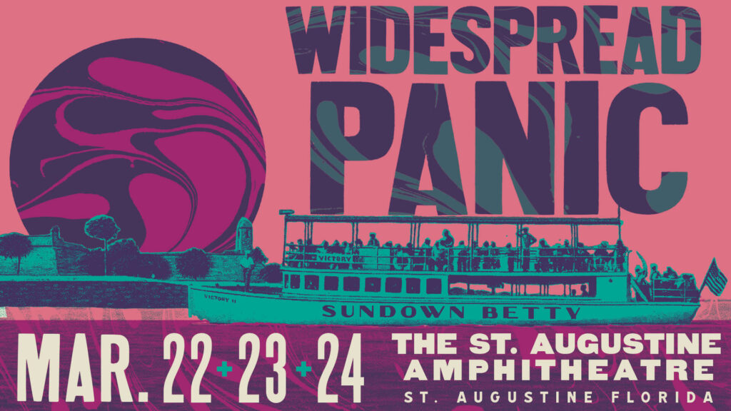 Widespread Panic St Augustine Amphitheatre March 22, 23, and 24, 2024