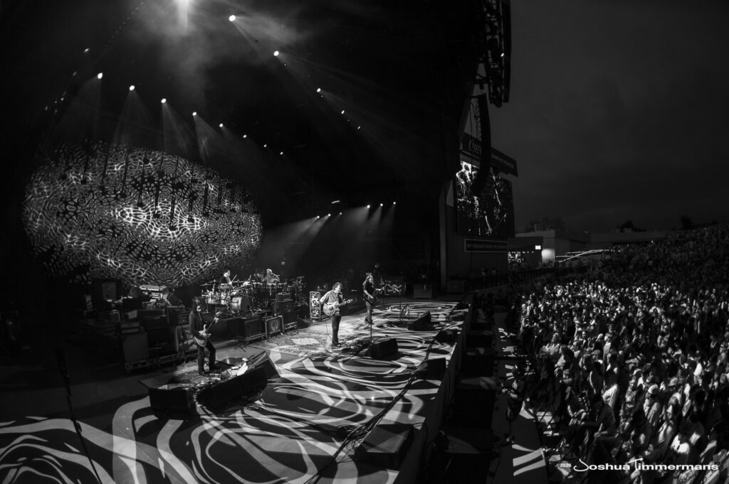 Widespread Panic performing in Birmingham, Alabama at the Coca-Cola Amphitheater on Saturday, April 18, 2026