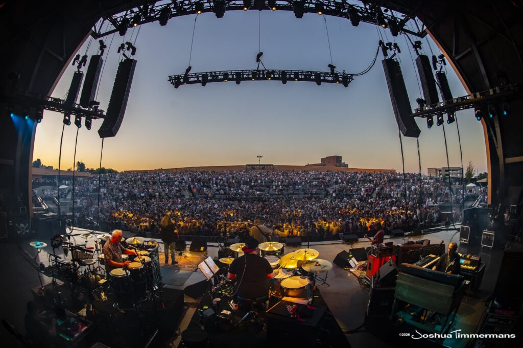 Widespread Panic performing in Birmingham, Alabama at the Coca-Cola Amphitheater on Friday, April 17, 2026