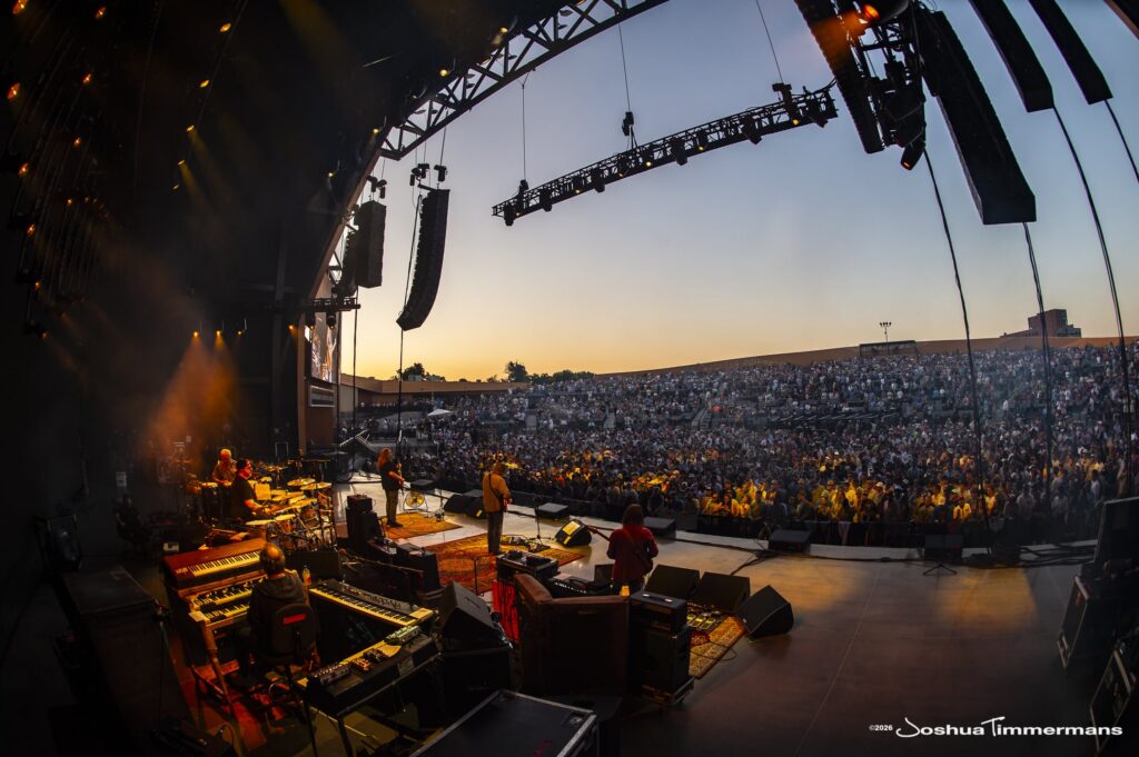 Widespread Panic performing in Birmingham, Alabama at the Coca-Cola Amphitheater on Friday, April 17, 2026