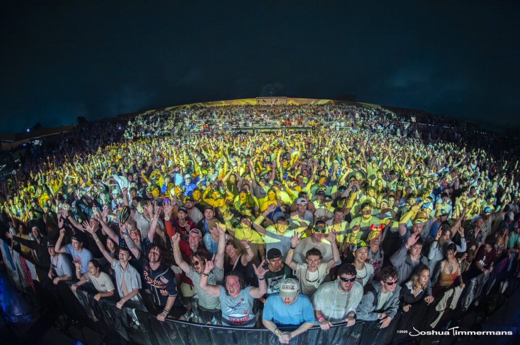 Widespread Panic performing in Birmingham, Alabama at the Coca-Cola Amphitheater on Saturday, April 18, 2026