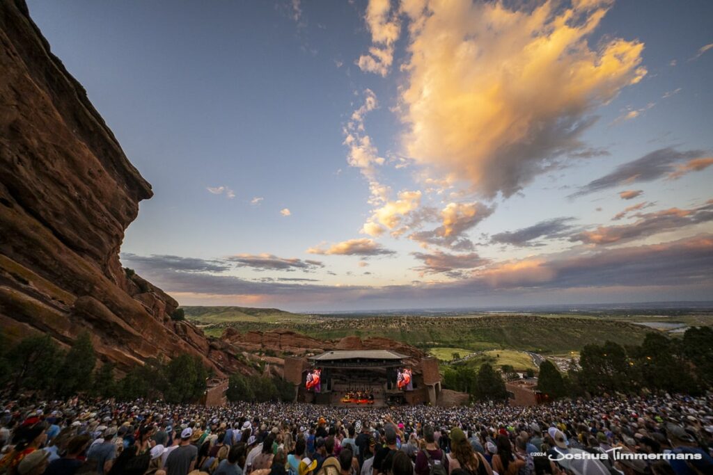 Widespread Panic performing live at Red Rocks Amphitheatre in Morrison, CO on Sunday, June 23, 2024