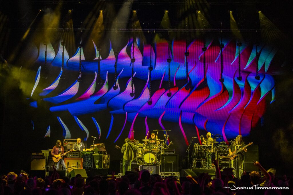 Widespread Panic performing in Birmingham, Alabama at the Coca-Cola Amphitheater on Friday, April 17, 2026