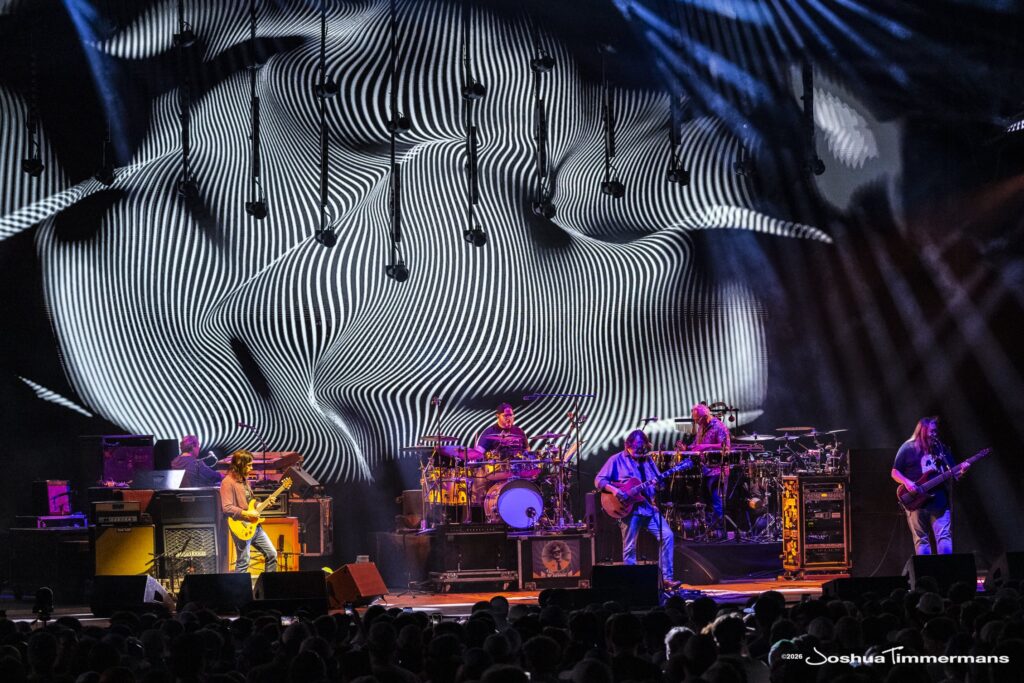 Widespread Panic performing in Birmingham, Alabama at the Coca-Cola Amphitheater on Friday, April 17, 2026