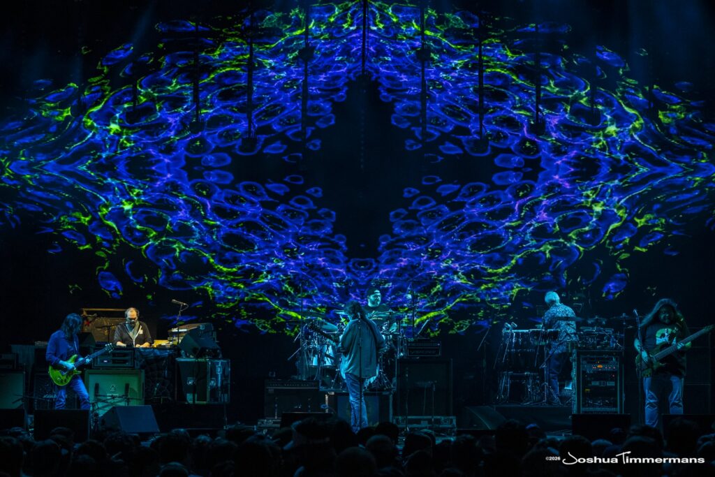 Widespread Panic performing in Birmingham, Alabama at the Coca-Cola Amphitheater on Friday, April 17, 2026