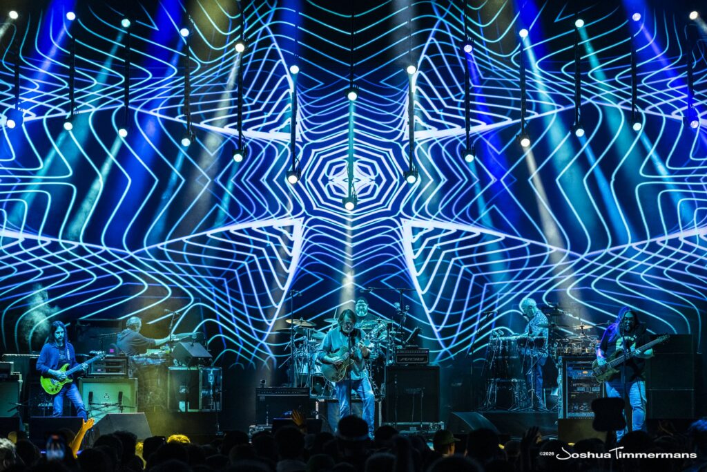 Widespread Panic performing in Birmingham, Alabama at the Coca-Cola Amphitheater on Friday, April 17, 2026