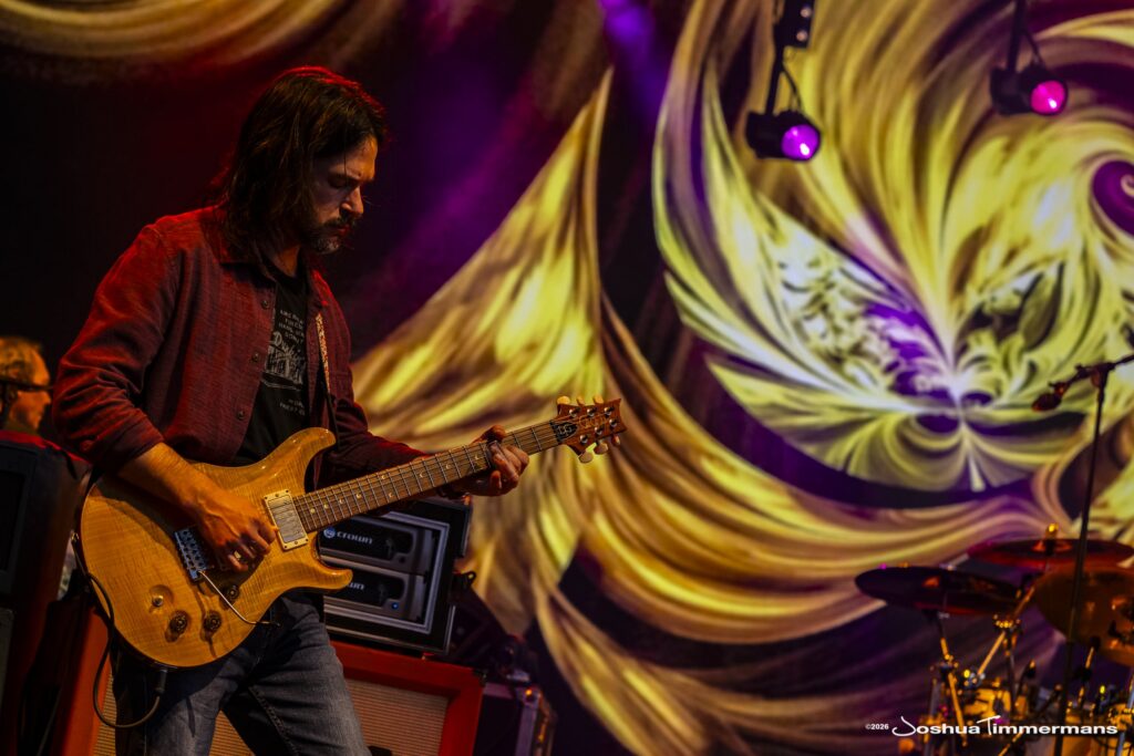 Widespread Panic performing in Birmingham, Alabama at the Coca-Cola Amphitheater on Friday, April 17, 2026