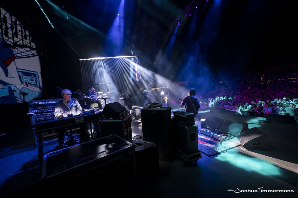 Widespread Panic performing in Birmingham, Alabama at the Coca-Cola Amphitheater on Friday, April 17, 2026