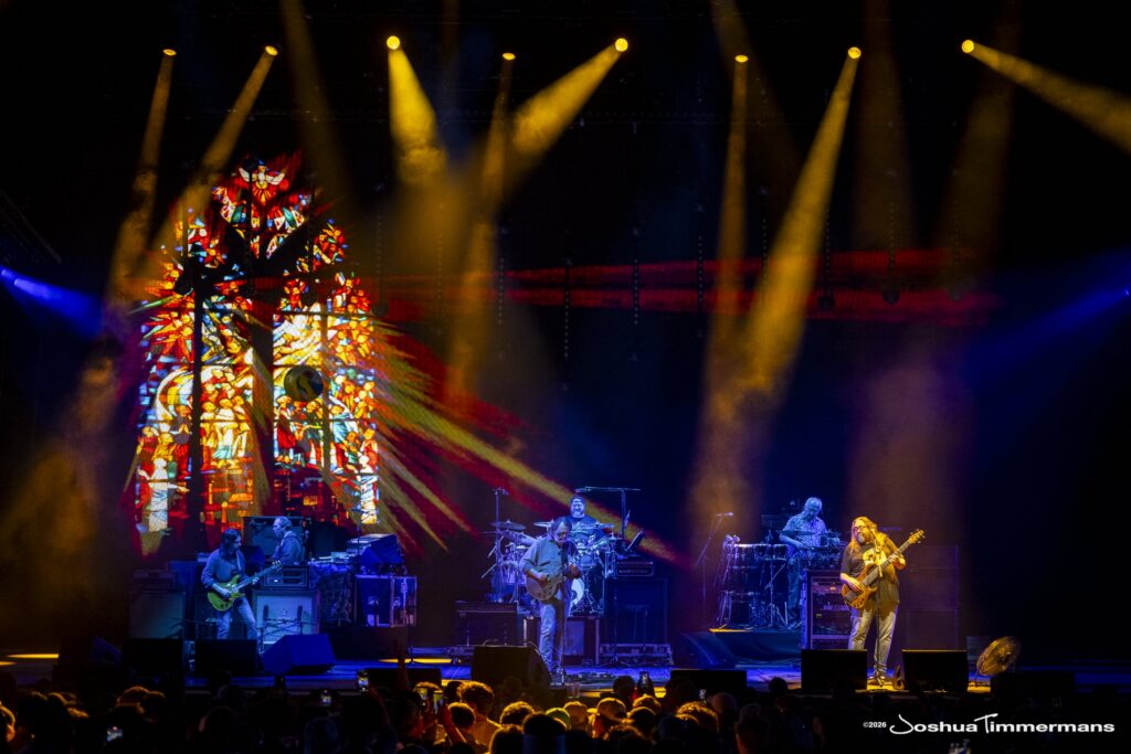 Widespread Panic performing in Birmingham, Alabama at the Coca-Cola Amphitheater on Friday, April 17, 2026