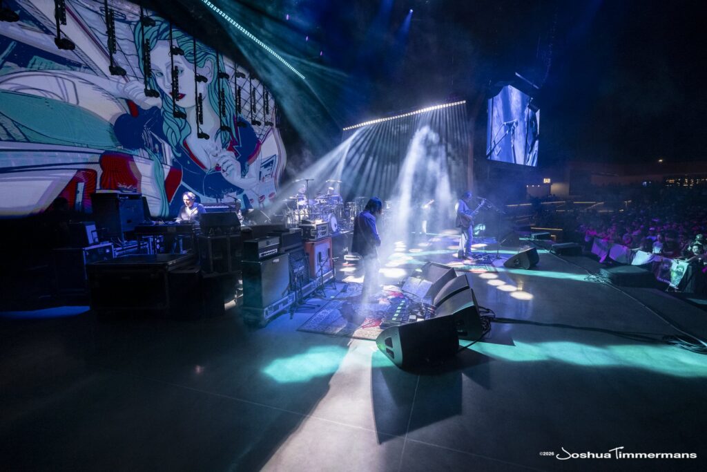 Widespread Panic performing in Birmingham, Alabama at the Coca-Cola Amphitheater on Friday, April 17, 2026