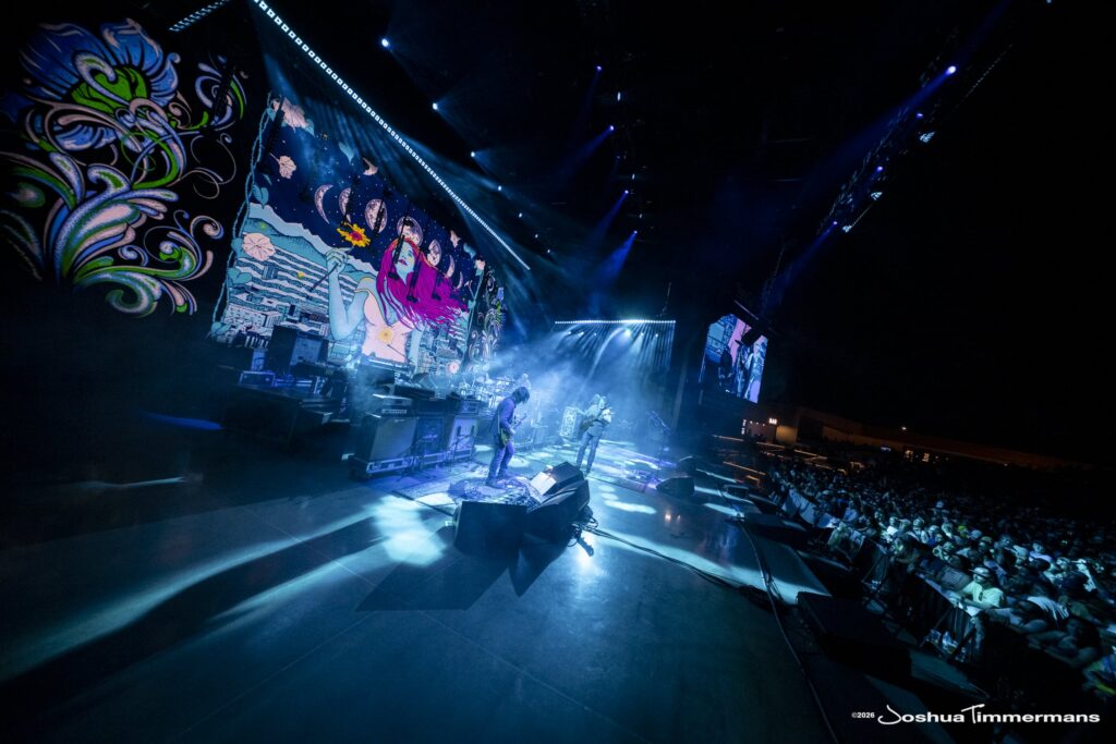 Widespread Panic performing in Birmingham, Alabama at the Coca-Cola Amphitheater on Friday, April 17, 2026