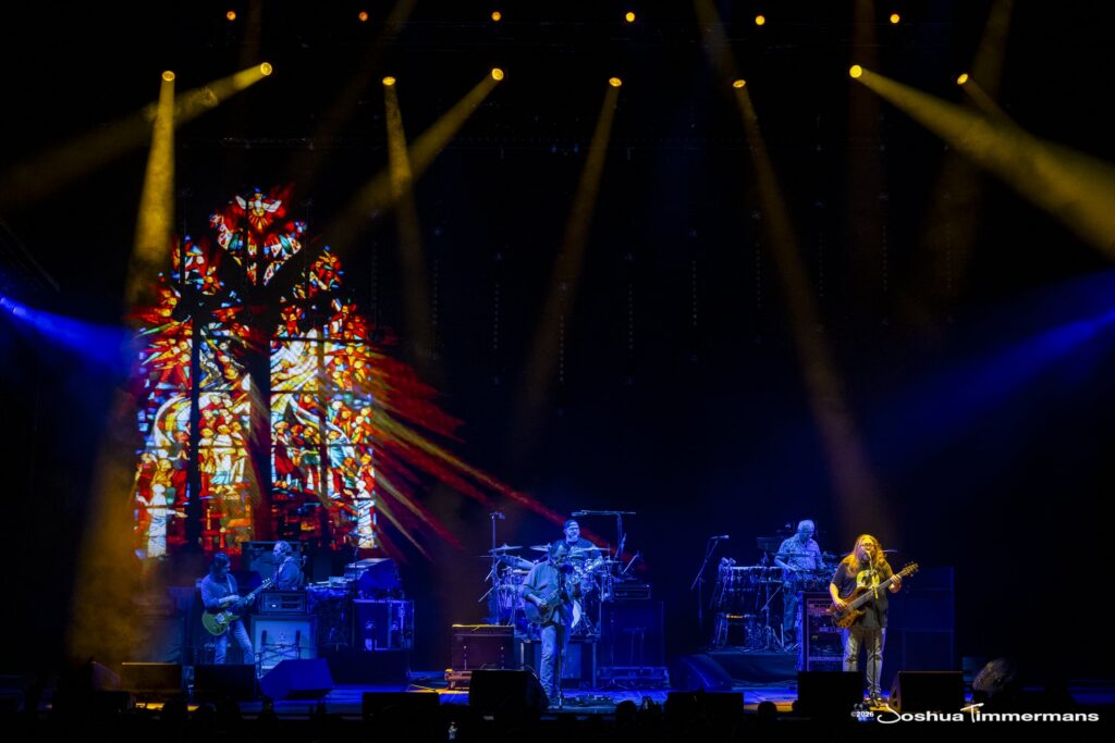 Widespread Panic performing in Birmingham, Alabama at the Coca-Cola Amphitheater on Friday, April 17, 2026