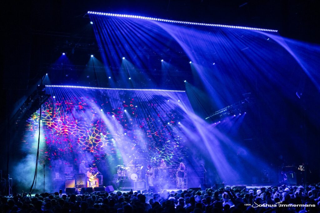 Widespread Panic performing in Birmingham, Alabama at the Coca-Cola Amphitheater on Friday, April 17, 2026