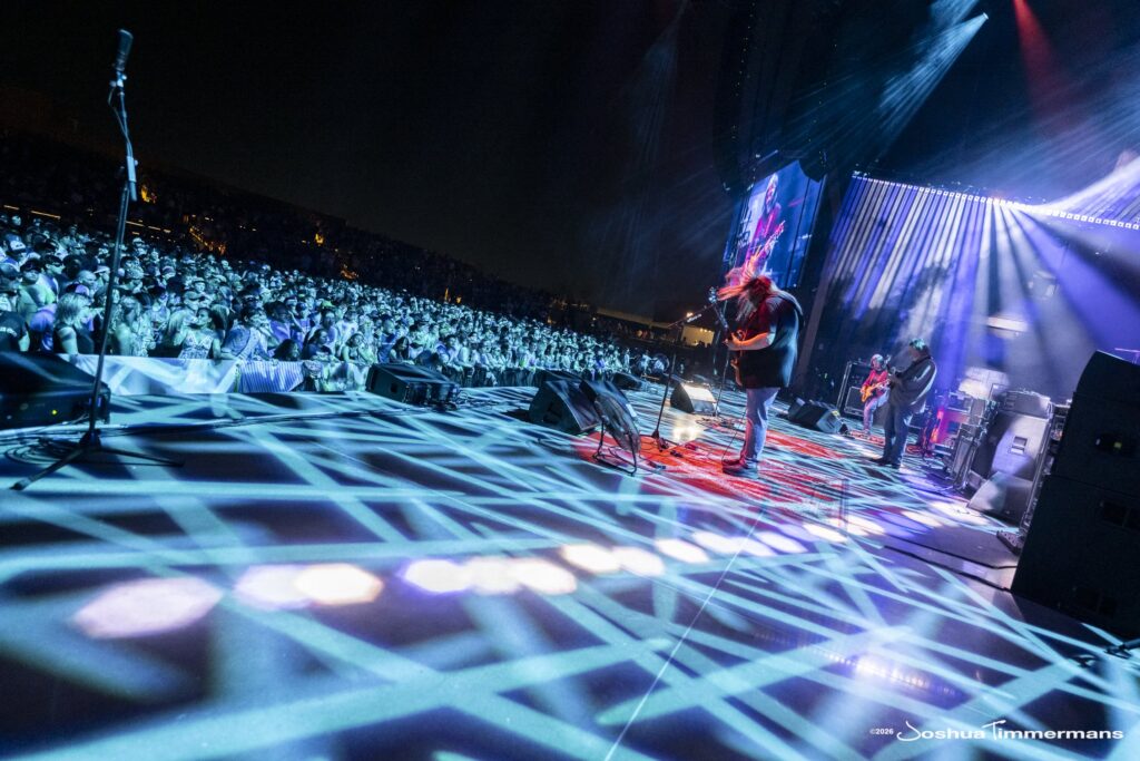 Widespread Panic performing in Birmingham, Alabama at the Coca-Cola Amphitheater on Friday, April 17, 2026