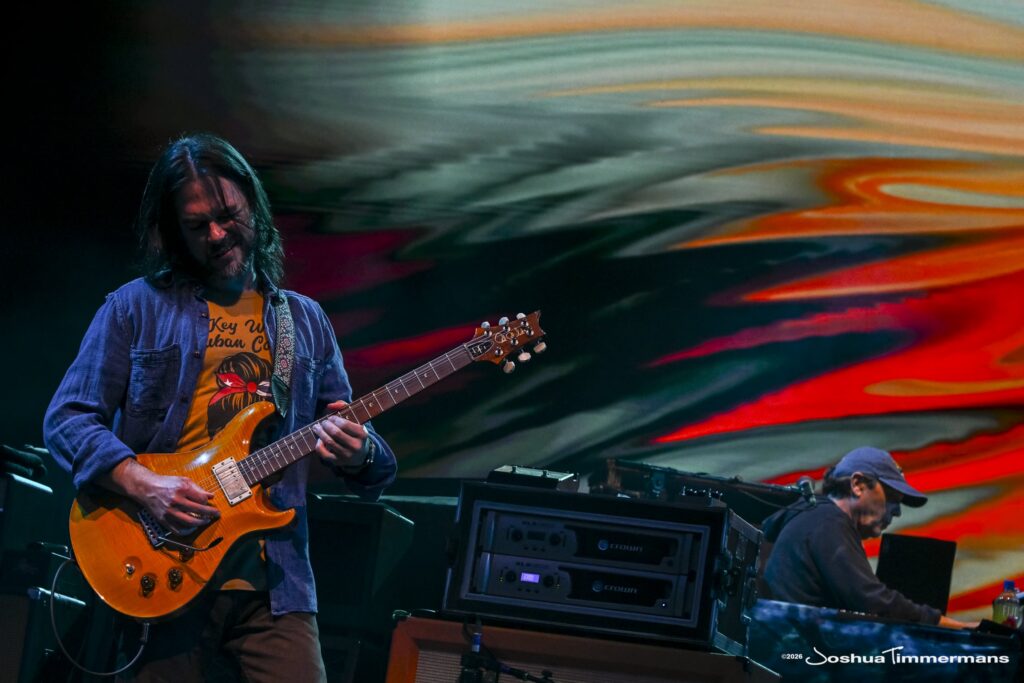 Widespread Panic performing in Birmingham, Alabama at the Coca-Cola Amphitheater on Saturday, April 18, 2026