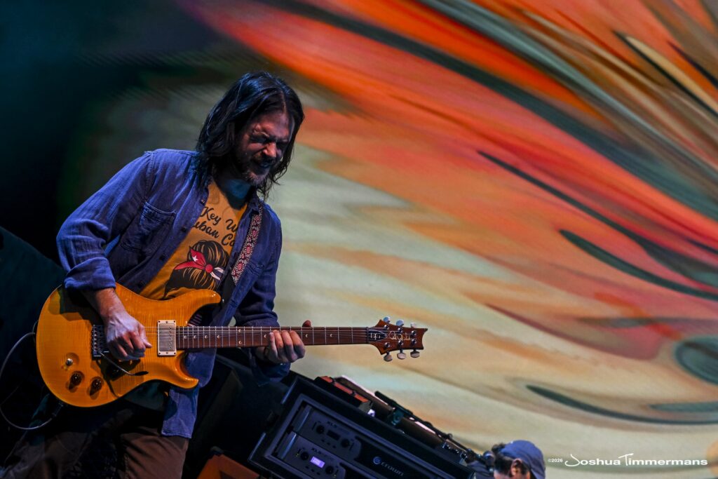 Widespread Panic performing in Birmingham, Alabama at the Coca-Cola Amphitheater on Saturday, April 18, 2026