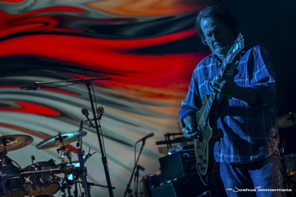 Widespread Panic performing in Birmingham, Alabama at the Coca-Cola Amphitheater on Saturday, April 18, 2026
