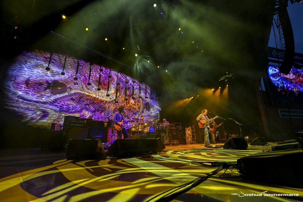 Widespread Panic performing in Birmingham, Alabama at the Coca-Cola Amphitheater on Saturday, April 18, 2026