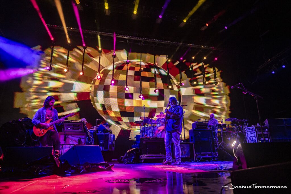 Widespread Panic performing in Birmingham, Alabama at the Coca-Cola Amphitheater on Saturday, April 18, 2026