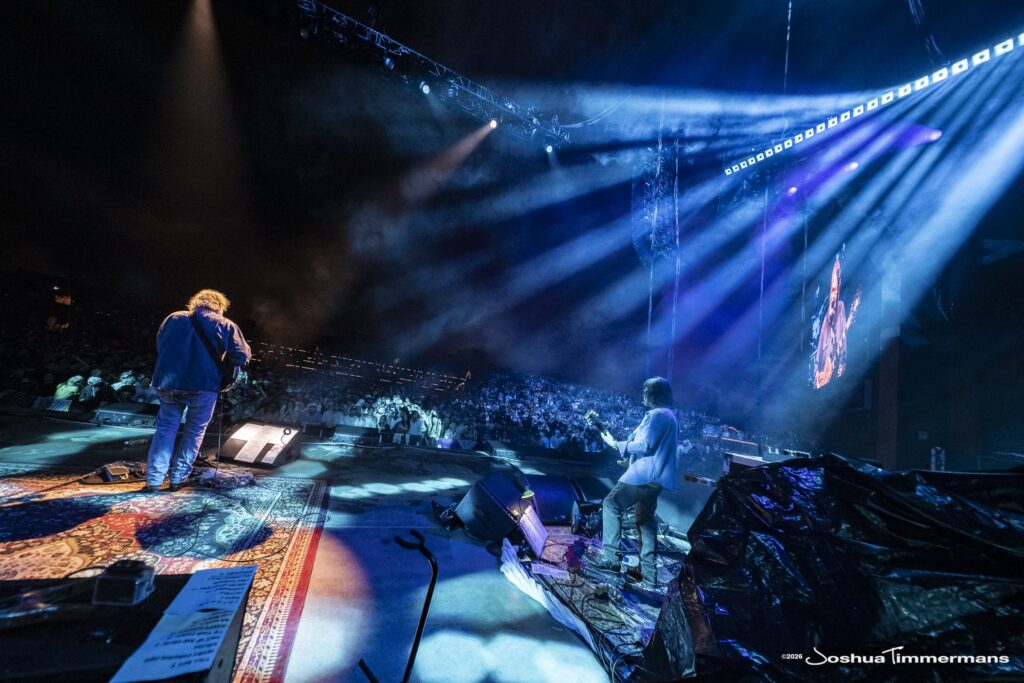 Widespread Panic performing in Birmingham, Alabama at the Coca-Cola Amphitheater on Saturday, April 18, 2026