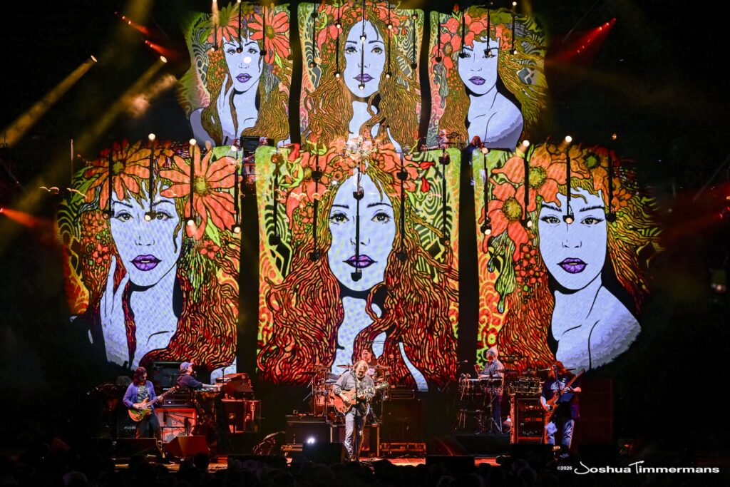Widespread Panic performing in Birmingham, Alabama at the Coca-Cola Amphitheater on Saturday, April 18, 2026