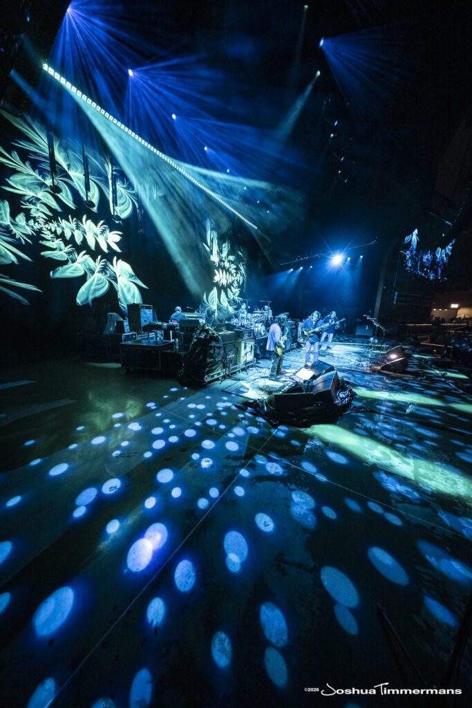 Widespread Panic performing in Birmingham, Alabama at the Coca-Cola Amphitheater on Saturday, April 18, 2026