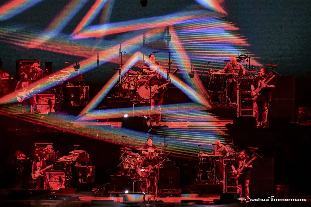 Widespread Panic performing in Birmingham, Alabama at the Coca-Cola Amphitheater on Saturday, April 18, 2026