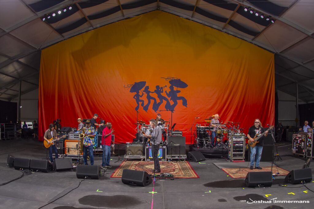 Widespread Panic performing at the 2026 New Orleans Jazz &amp; Heritage Festival on Thursday, April 30, 2026 in New Orleans, LA