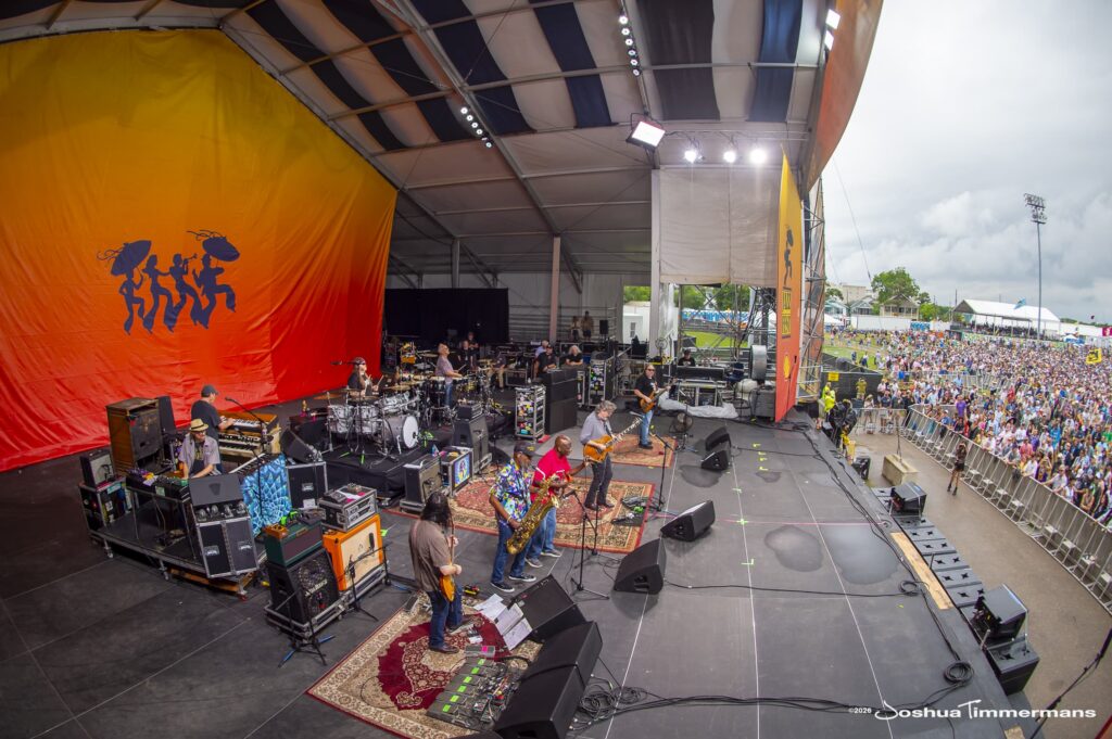 Widespread Panic performing at the 2026 New Orleans Jazz &amp; Heritage Festival on Thursday, April 30, 2026 in New Orleans, LA