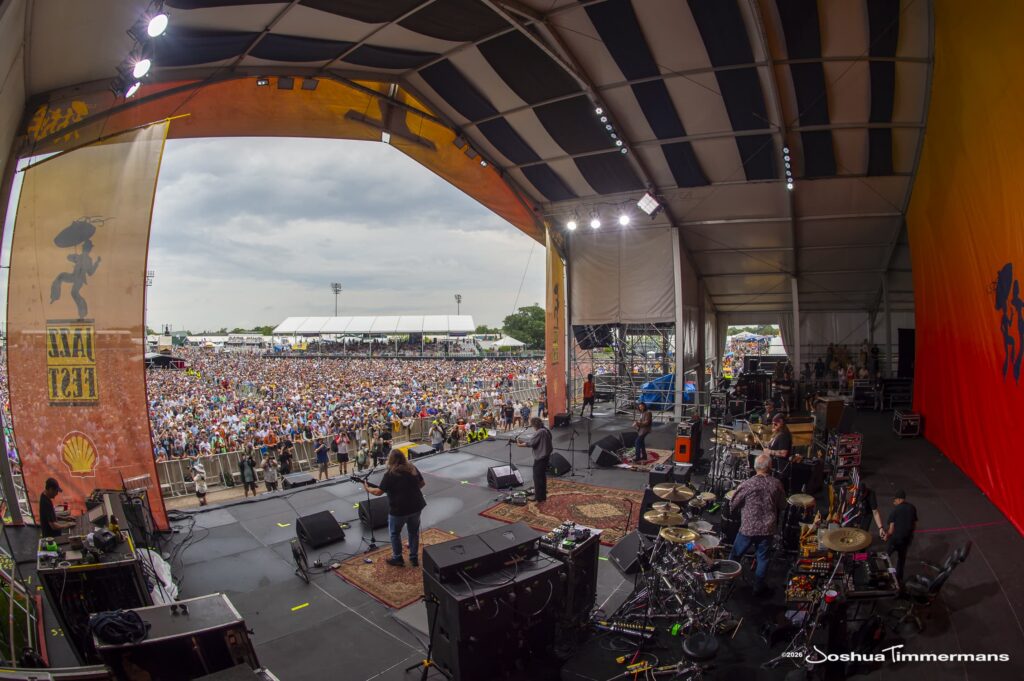 Widespread Panic performing at the 2026 New Orleans Jazz &amp; Heritage Festival on Thursday, April 30, 2026 in New Orleans, LA