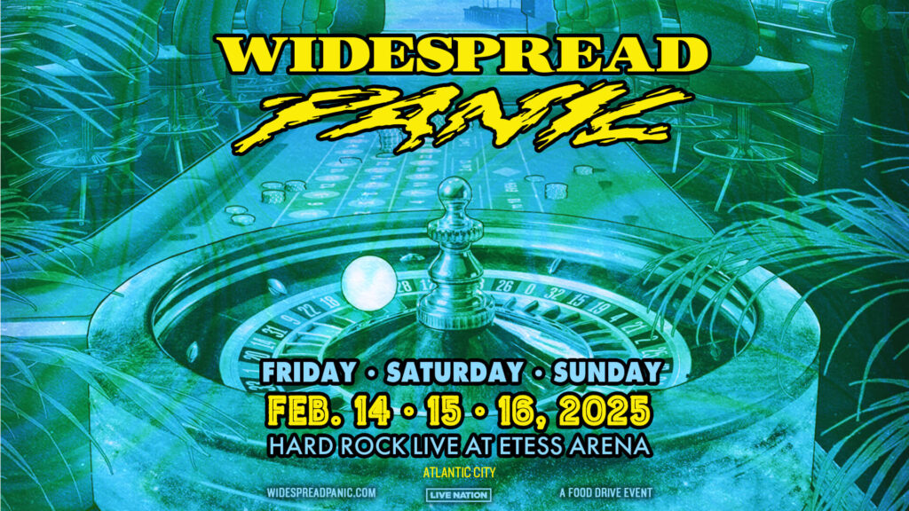 Widespread Panic live in Atlantic City February 14-16, 2025