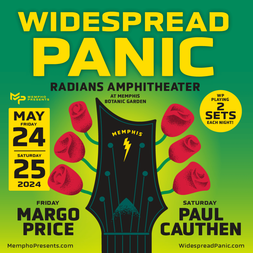 Widespread Panic live at Radians Amphitheater May 24 and 25, 2024. With Special guests Margo Price and Paul Cauthen